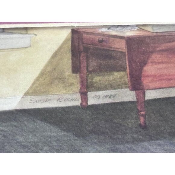 Susie Riehl Matted Photo Postcards Log Cabin Quilts Amish Artist Signed Dated 3 - Picture 8 of 11